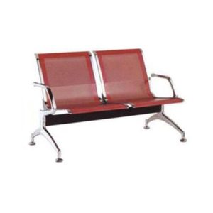 2-Seater Waiting Chair (Wine Red)