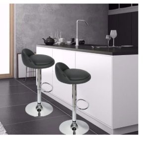 BAR STOOL - QUALITY DESIGNED BLACK (MOBIN)