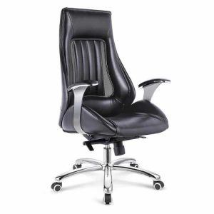 EXECUTIVE OFFICE CHAIR - QUALITY BLACK HIGH BACK (MOBIN)