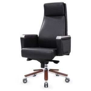 EXECUTIVE OFFICE CHAIR - QUALITY DESIGNED BLACK (NOFU)