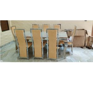 MARBLE TOP DINING TABLE - QUALITY DESIGNED 8 SEATERS MOBIN)