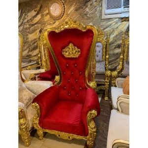 ROYAL CHAIR - QUALITY DESIGNED RED & GOLD (MOBIN)