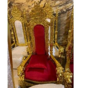 ROYAL CHAIR - QUALITY DESIGNED RED & GOLD (MOBIN)