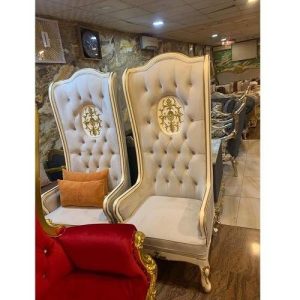 ROYAL CHAIR - QUALITY DESIGNED WHITE & CREAM (MOBIN)