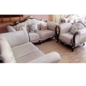 SOFA CHAIRS - QUALITY DESIGNED 7 SEATERS & CENTER TABLE WTH 2 SIDE STOOLS (AUSFUR)