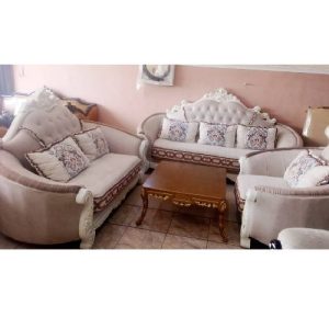 SOFA CHAIRS - QUALITY DESIGNED 7 SEATERS & CENTER TABLE WTH 2 SIDE STOOLS (AUSFUR)