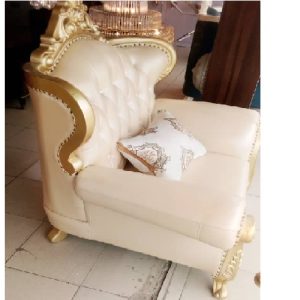 SOFA CHAIRS - QUALITY DESIGNED 7 SEATERS MILK COLOR (DEEM)