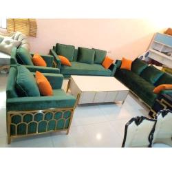 SOFA CHAIRS - QUALITY DESIGNED GREN 7 SEATERS (WITHOUT TABLE & STOOLS) (SETIN)