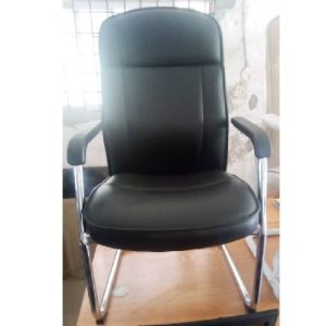 VISITOR`S CHAIR - QUALITY DESIGNED BLACK (ROMIN)