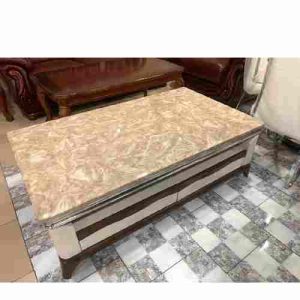 CENTER TABLE - QUALITY RECTANGULAR BROWN MARBLE MARBLE (EKIN)