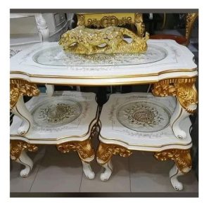 CENTER TABLE - QUALITY TWO ROUND MARBLE (SOFU)