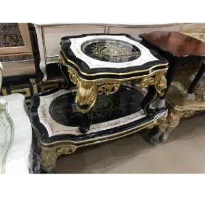 CENTER TABLES & 2 SIDE STOOLS - ONE QUALITY MARBLE (SOFU)