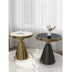 CENTRE TABLE - QUALITY DESIGNED BLACK MARBLE TOP ROUND & BASE (JAFU)