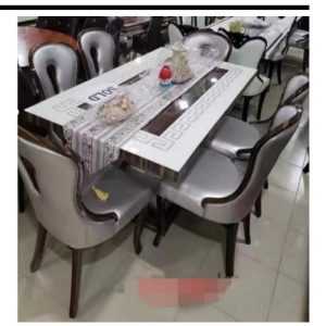 DINING SET - QUALITY WHITE & ASH (SOFU)