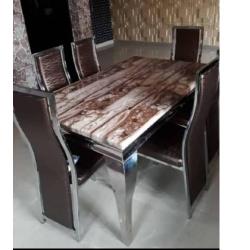 DINING TABLE - QUALITY DESIGNED ANIMAL LEG WITH 6 CHAIRS (MOBIN)