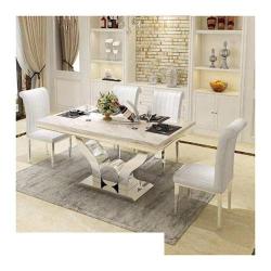 Dining Set Magmun 6-Seater Marble - Medium