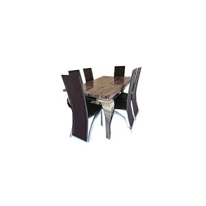 Dining Set Oxlyn 6 Seater Oxlyn Marble - Medium