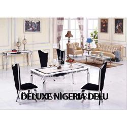 Dining Table - Marble With Sitting Chairs (II) - Medium