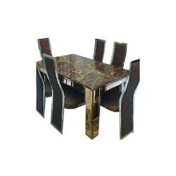 Dinning Set - A&S - Marble 6 Seaters - Medium