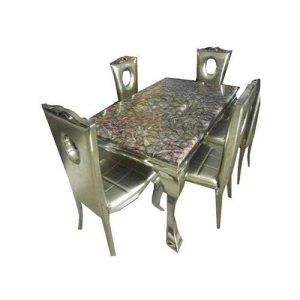 Dinning Set - Classic Marble With 6 Chairs (II) - Medium