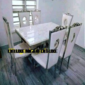 Dinning Set - Classic Marble With 6 Chairs (III) - Medium