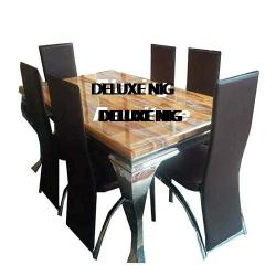 Dinning Set - Classic Marble With 6 Chairs (IV)