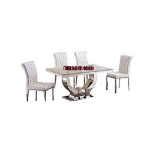 Dinning Set - Classic Marble With 6 Chairs (V)