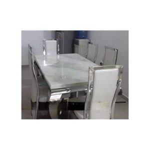 Dinning Set - Exclusive Marble With 6 Chairs - Medium