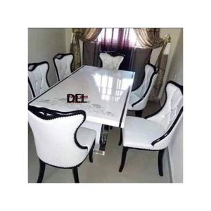 Dinning Set - Exquisite Marble With 6 Chairs (I) - Medium