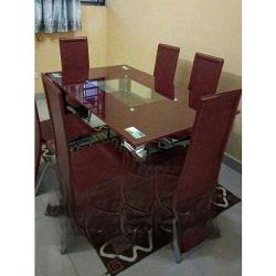 Dinning Set - Exquisite Marble With 6 Chairs (V) - Medium