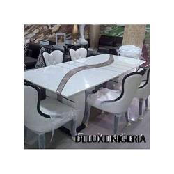 Dinning Set - Marble Exquisite + 6 Sitting Chairs - Medium