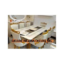 Dinning Set - Marble With 8 Chairs