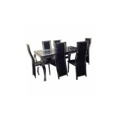 Dinning Table - Marble and 6 Chairs - A&S