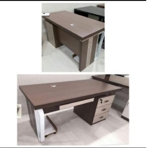 EXECUTIVE OFFICE TABLE - QUALITY DESIGNED BROWN & CREAM (NOFU)