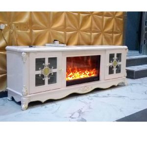 TV STAND - QUALITY DESIGNED FIRE PLACE (JAFU)