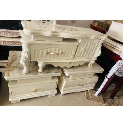 TV STAND - QUALITY DESIGNED SMALL CREAM ROYAL (SATEC)