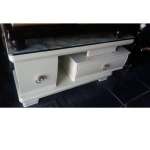 TV STAND - QUALITY DESIGNED WHITE 1.2 METER (MOBIN