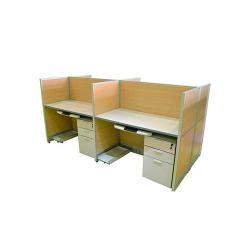 Workstation 4-Seater with pedestals